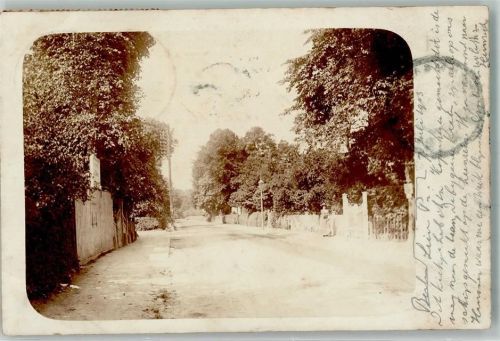 Friedenau 1903 Dorfstraße Foto AK Ort lt. Stempel