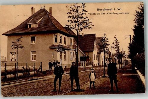 Borghorst 1912 Altenbergerstraße Villen Kinder