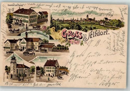 Alfdorf Schloß Schloß-Brauerei Gasthaus zur Rose