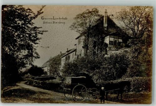 32699 W4923 Linderhofe 1909 Foto AK Schloß Sternberg Kutsche