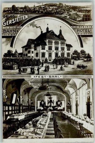 Gerstetten 1923 Bahn-Hotel Festsaal Inflationsporto