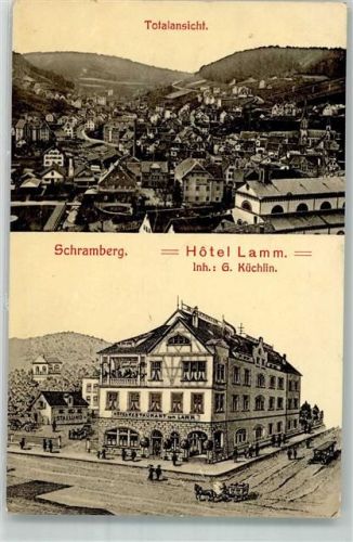 78144 W7230 Schramberg 1908 - Hotel-Gasthaus zum Lamm