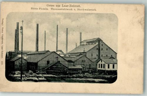 Laar Hütte Phönix Thomasstahlwerk u. Blockwalzwerk Foto AK