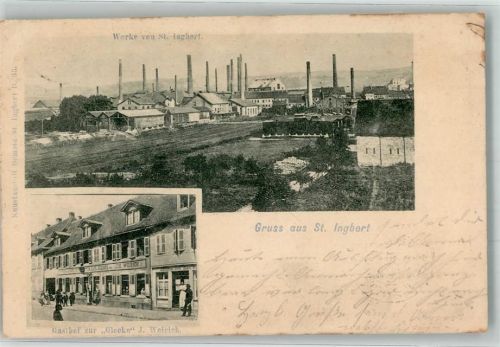 St. Ingbert 1905 Fabriken St. Ingbert Gasthaus zur Glocke