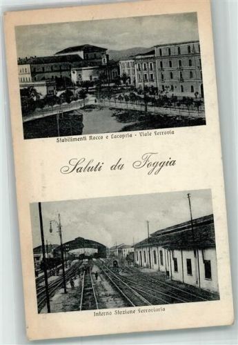 Foggia Fabrik Rocco u. Lacapria Viale Ferrovia Bahnhof