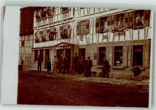 Sulzbach 1907 Gasthaus Emailleschilder