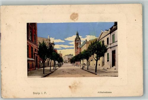Stolp 1917 Wilhelmstraße Kaiserliche Marine 7. Marine-Luftsch. Trpp Sedoin Krs. Stolp