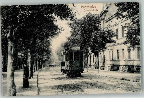Hohensalza 1916 Bahnhofstraße Straßenbahn