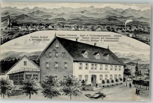 Görwihl 1912 Gasthaus zum deutschen Kaiser Oekonomiegebäude