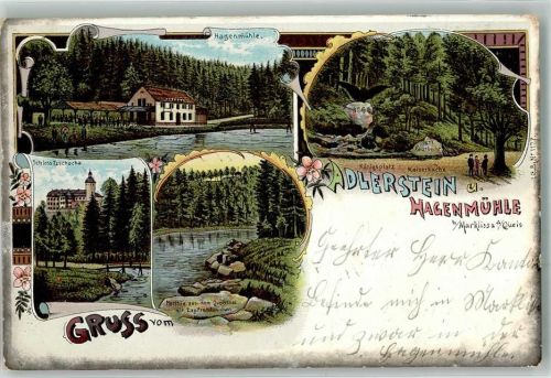 Sucha 1903 Schloss Tzschocha Queistal m. Zapfenhäuschen