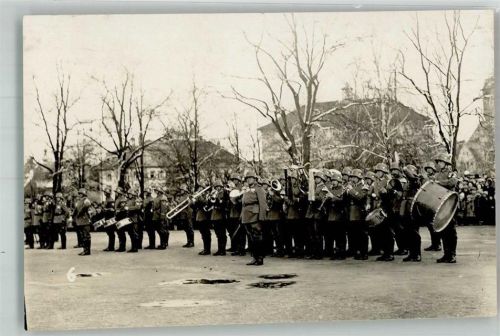 Kempten Militärkapelle in Uniform Ort lt. Fotograf Hauck