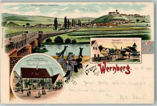 Wernberg 1902 Handlung Sir Naabbrücke Pfarrdorf Ober Kölblitz