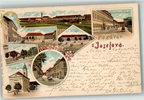 Josefov 1897 Militärkirche Rathaus