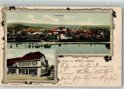 Murg 1908 Rhein Warenhaus Naun