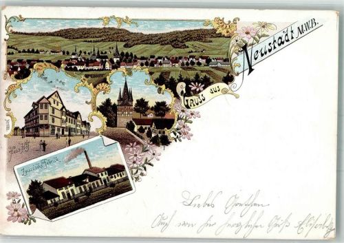 Neustadt 1900 Fabrik Zeisse Hotel Hessischer Hof