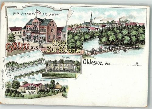 Bad Oldesloe Hotel zur Krone Salzteich Kurhaus Gasthaus Soolbad