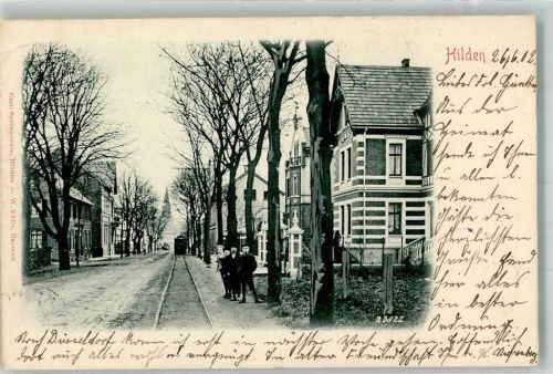Hilden 1902 Villen Straßenbahn
