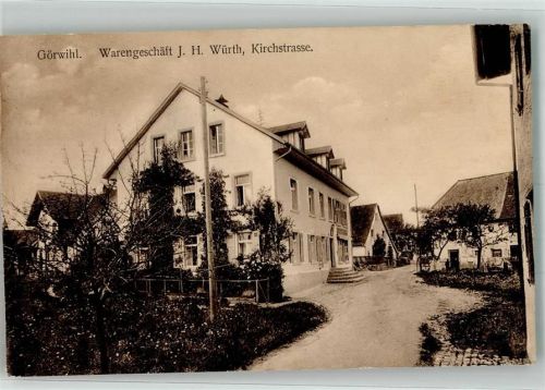 Görwihl Warengeschäft Würth Kirchstraße