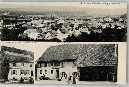 79787 W7898 Oberlauchringen , Kr Waldshut - Handlung Hartmann Sohn Gasthaus zum Kranz
