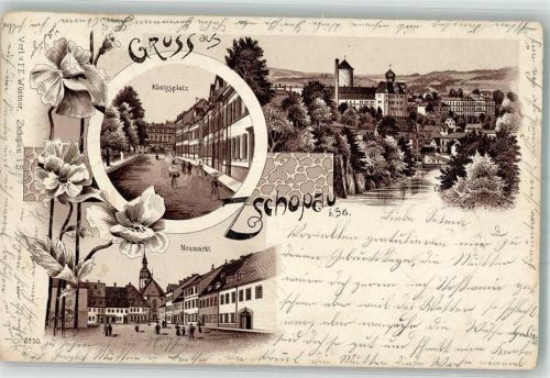 Zschopau 1903 Königsplatz Neumarkt