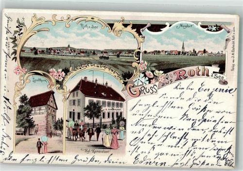 Blaufelden 1900 Roth am See Musdorf Landturm Kgl. Kameralamt