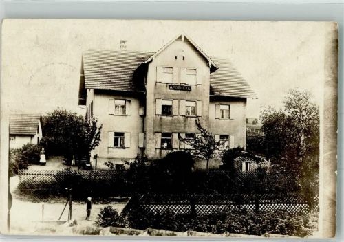 Roth 1914 Wohnhaus mit Apotheke Winter Ort lt. Stempel