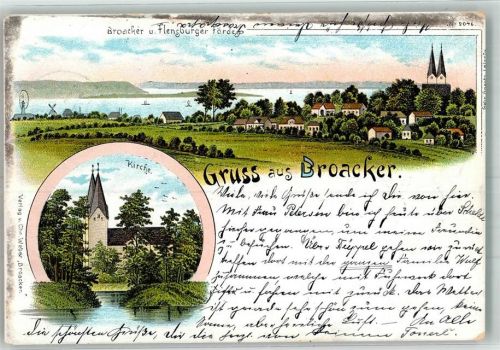 Broager 1898 Flensburger Förde Kirche