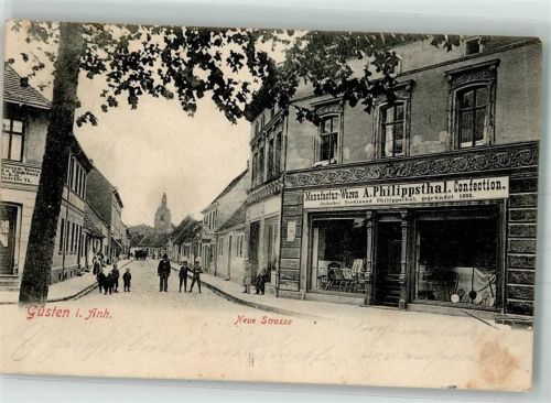 Güsten 1906 Neue Straße Manufakturwaren A. Philippsthal