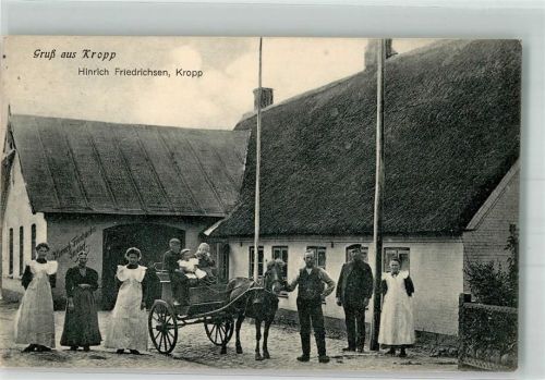 Kropp 1913 Gasthaus Hinrich Friedrichsen Ponykutsche
