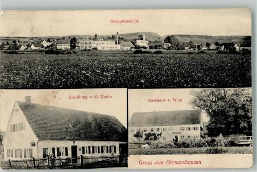 Ottmarshausen 1910 Handlung Konle Gasthaus Welz