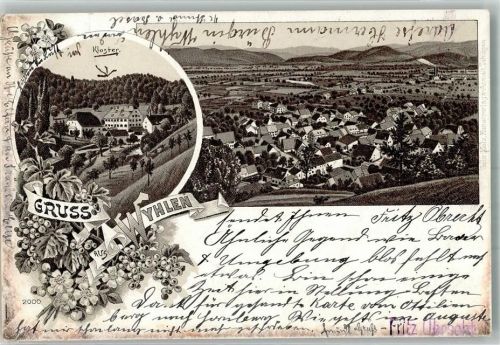 Wyhlen 1898 Kloster