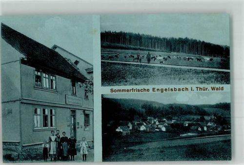 Engelsbach Rinderweide Wohn- und Gasthaus Emailleschilder