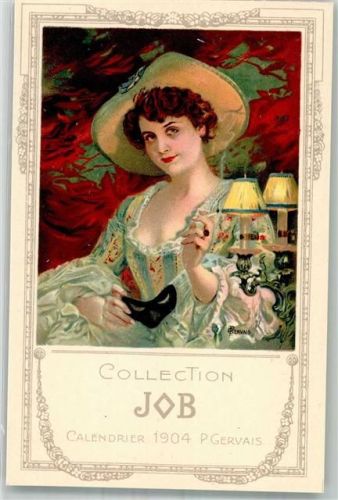 Calendrier 1904 P. Gervais Art Nouveau Collection JOB Lithographie / Künstlerkarte