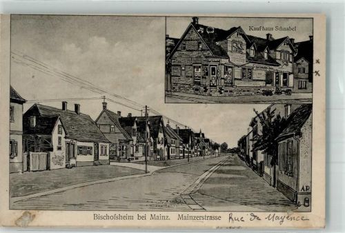 Bischofsheim Mainzerstraße Kaufhaus Schnabel sign. A.P.