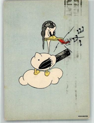 Karikatur Ente als Pilot Squadriglia Bombardemento Bombadierungsgeschwader