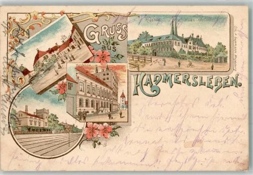 Hadmersleben Bahnhof Amtshaus Malzfabrik Kloster Hadmersleben