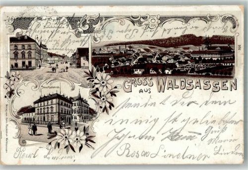 Waldsassen 1906 Bahnhofstraße Wohn- und Geschäftshaus Hans Rockstroh