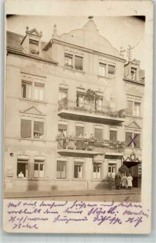 09328 O9293 Lunzenau Foto AK Wohnhaus Hotel Sächsischer Hof Ort handschriftlich