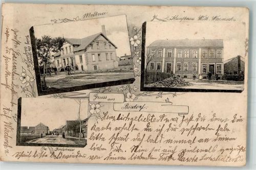 Bösdorf 1910 Molkerei Kaufhaus Warnschke Dorfstraße