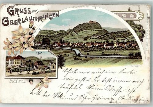 Oberlauchringen 1900 Gasthaus zum Wutachtal Bahnhof