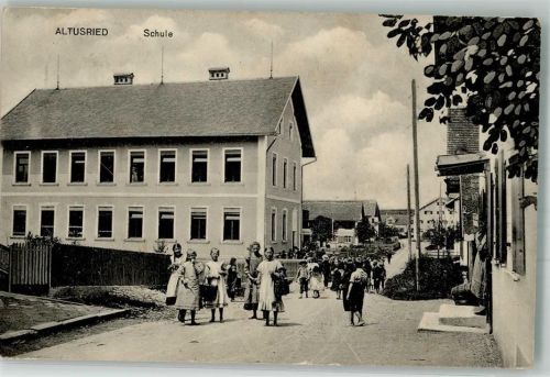 Altusried 1914 Schule Schulkinder