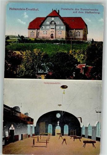 Hohenstein-Ernstthal Turnhalle des Turnerbundes a. d. Pfaffenberg Sportgeräte