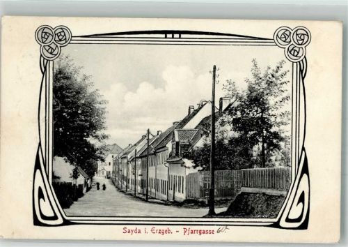 Sayda 1913 Pfarrgasse