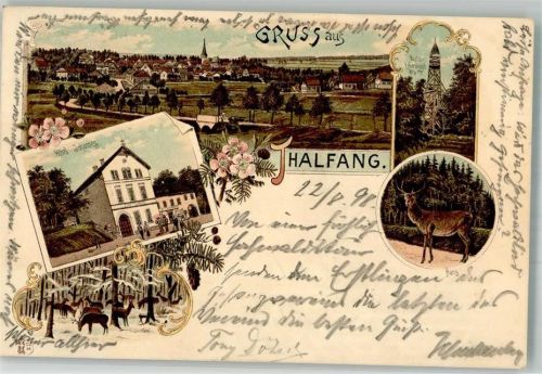 Thalfang 1898 Aussichtsturm Hotel Johannes Wildwiese Hirsch
