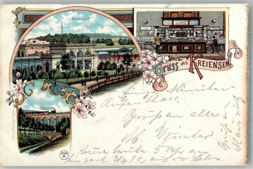 Kreiensen 1899 Bahnhof Eisenbahnviadukt
