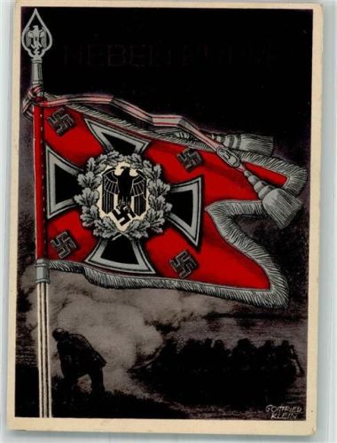 sign. Gottfried Klein Nr. 10 siegreiche Fahnen und Standarten der Wehrmacht