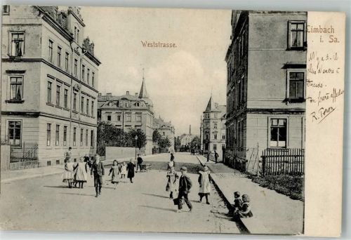 Limbach-Oberfrohna 1904 Weststraße Kinder