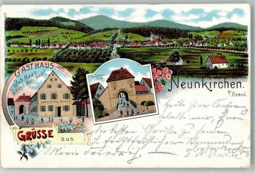 Neunkirchen 1906 Forchheimer Tor Gasthaus Haas