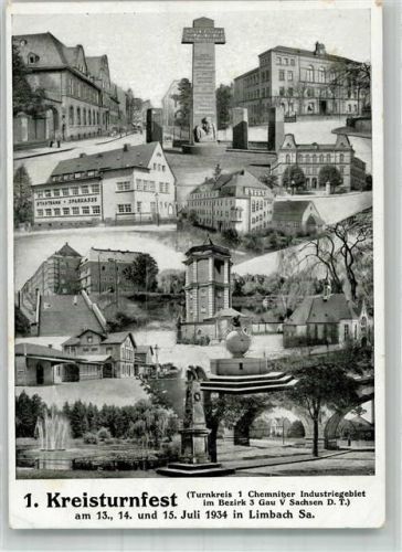 Limbach-Oberfrohna 1934 1. Kreisturnfest 1934 in Limbach Sa.