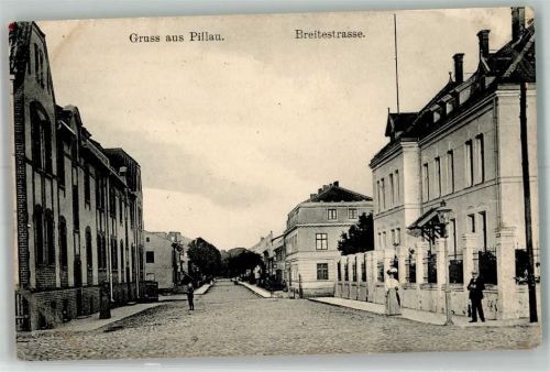 Baltijsk 1916 Breitestrasse Feldpost WK I